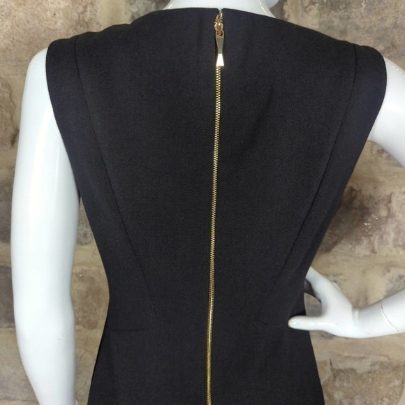 Kate Spade Dress Black Sicily Sleeveless Stretch Sheath Flare Skirt LBD Size 6 - Picture 7 of 16